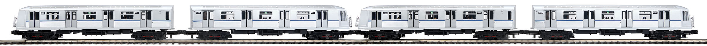 MTH20-21144-1 MTA R40 4 Car Subway Set w/PS3