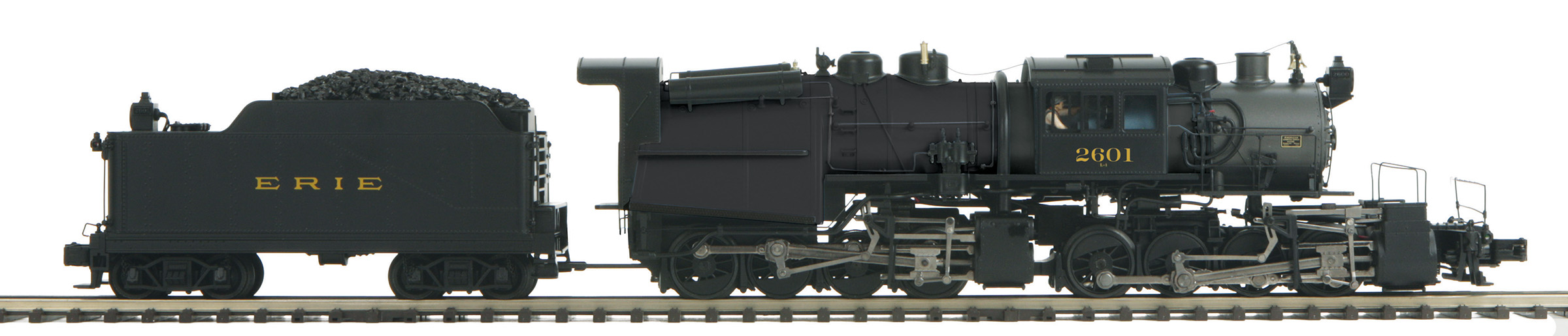 MTH20-3853-1 Erie (Black) 0-8-8-0 Steam Engine PS3.0 - Click Image to Close