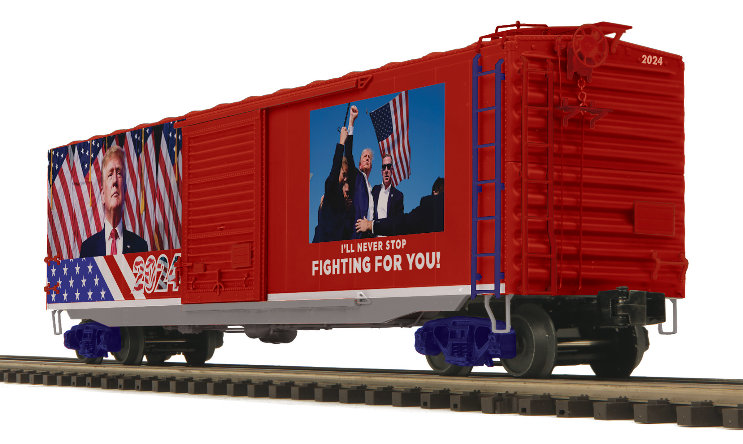 MTH20-99432 Donald J Trump Box Car - Click Image to Close