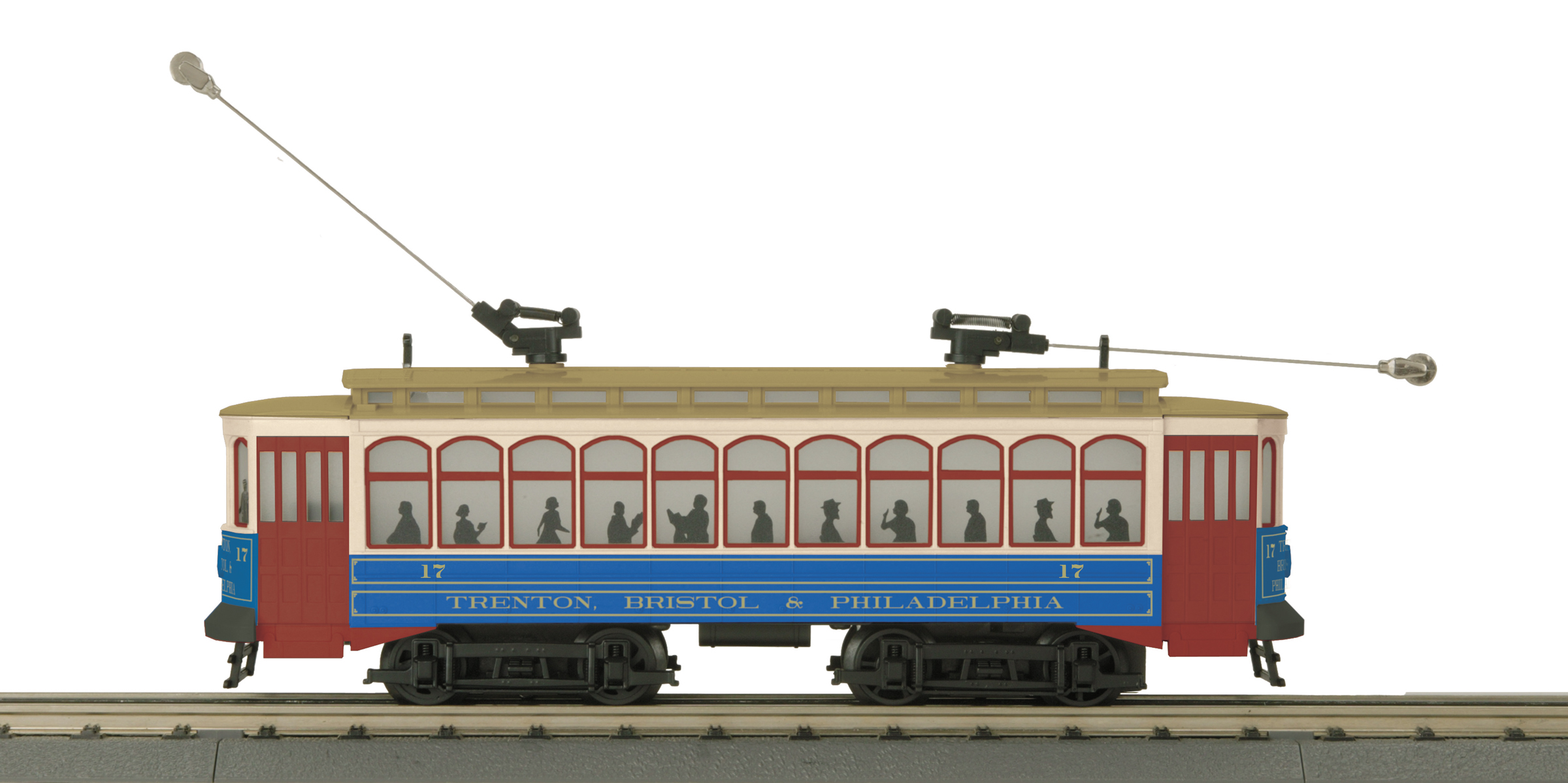 MTH30-5170-1 Trenton, Bristol & Philadelphia Brill Semi-Trolley