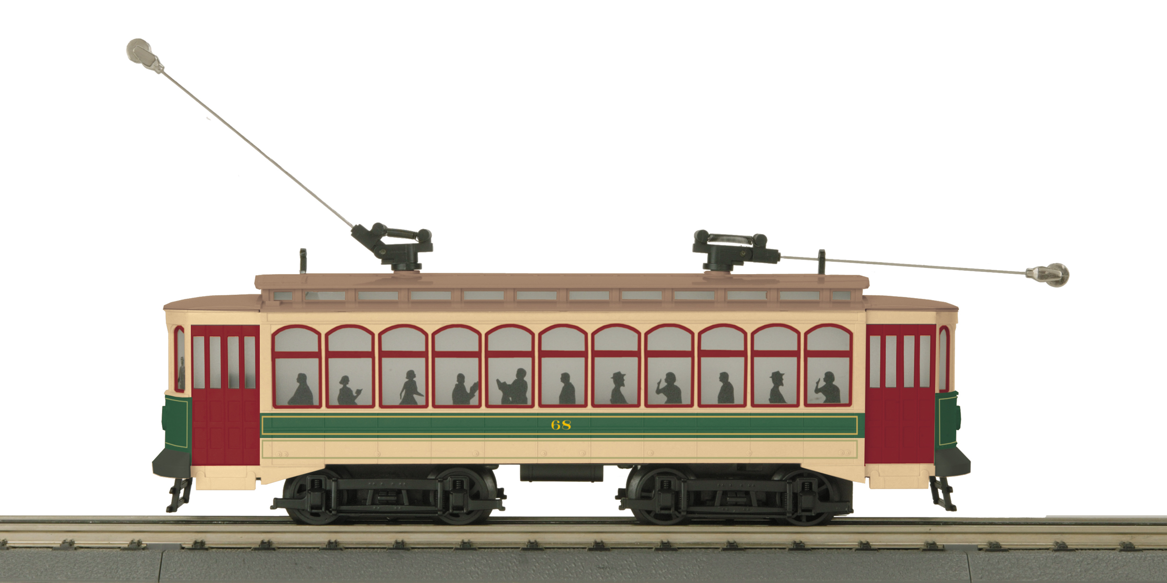 MTH30-5172-1 Reading Brill Semi-convertible Trolley