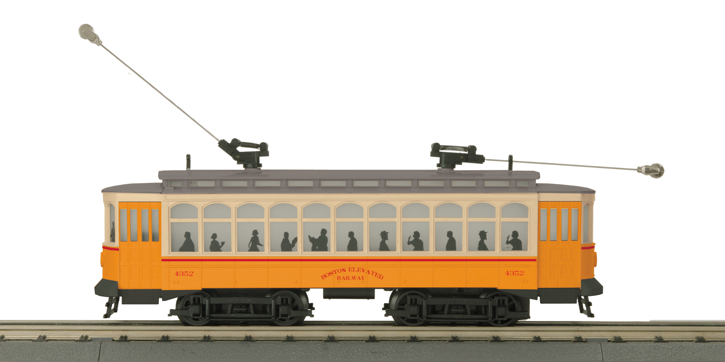 MTH30-5173-1 Boston levated Brill Semi-convertible Trolley