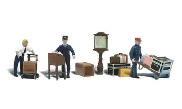 Woodland Scenics 2757 Depot Workers & Accessories