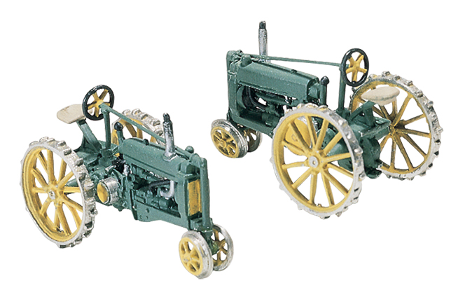 HO Gauge Woodland Scenics D211 2 Tractors (1929-1938)