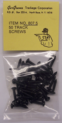 GarGraves807-5 Track Screws, #4 x 1/2" Phillips Pan Head Black